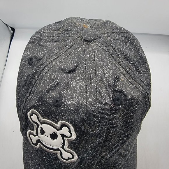 Disney Parks Nightmare Before Christmas Jack Skellington Cap Hat Black Silver main image 5